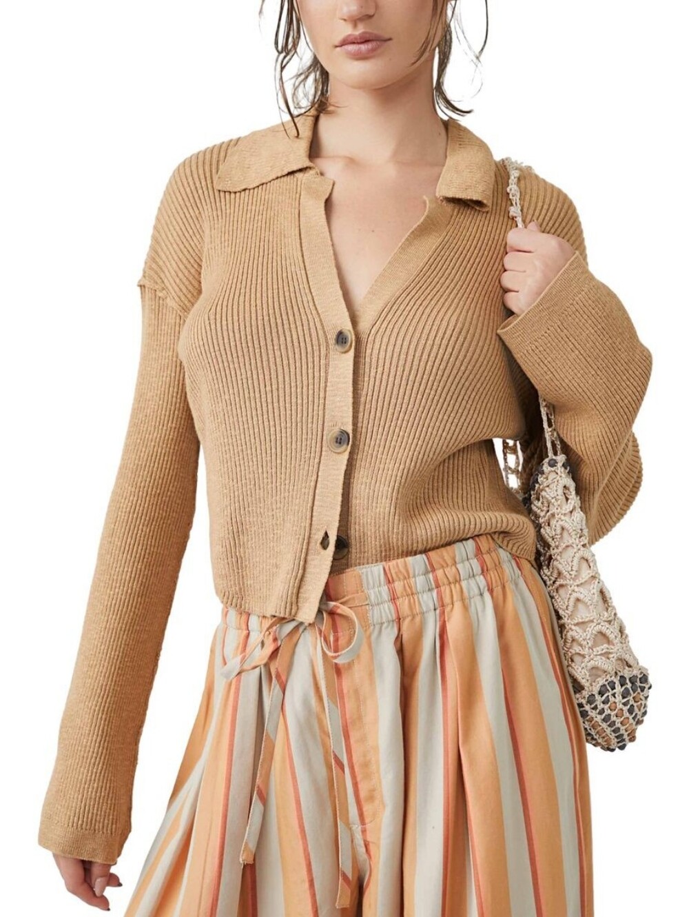 NWOT Free PEOPLE Ella Sweater Shirt Sz M